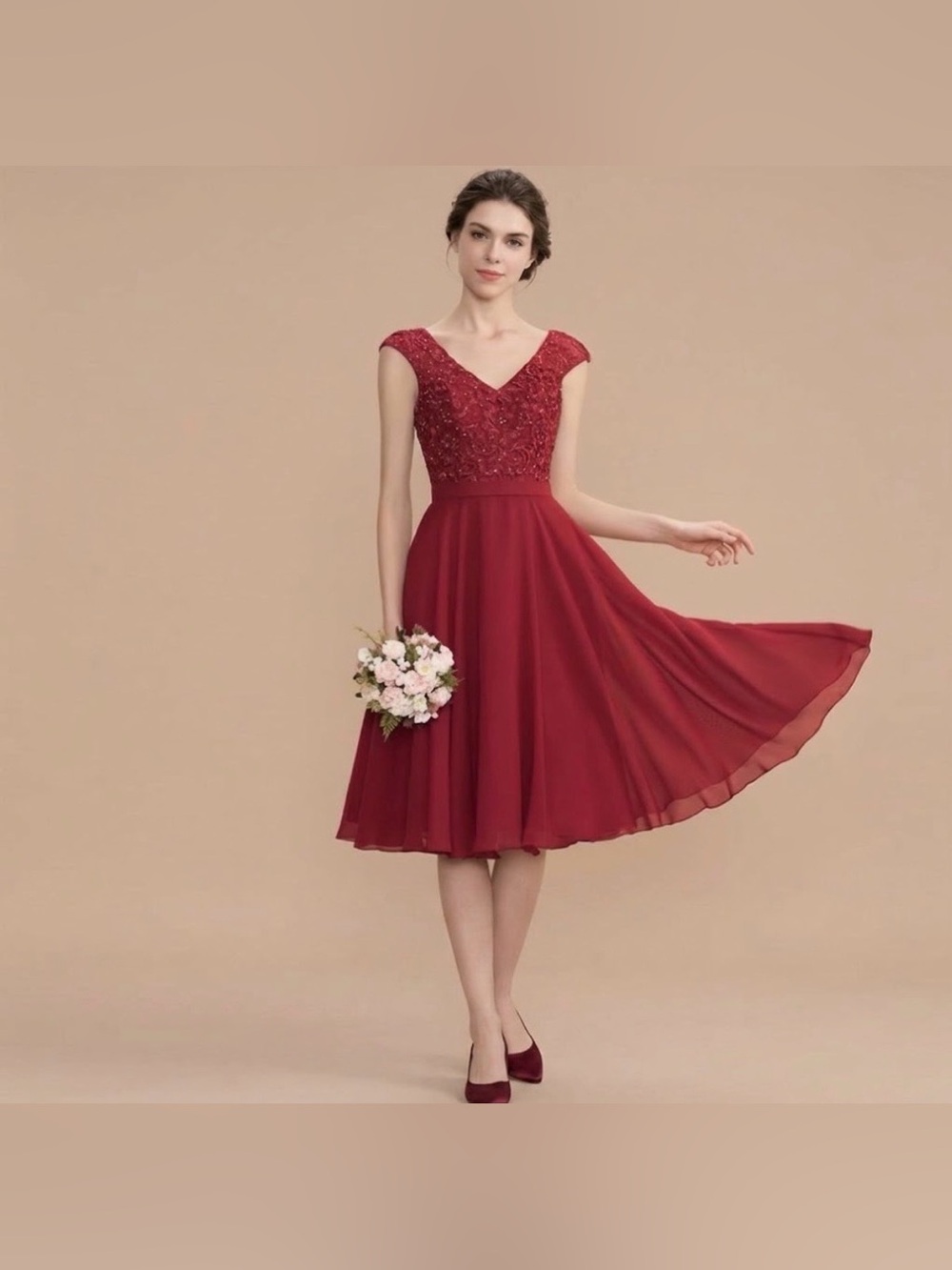 NWT JJ’s House Midi Chiffon Dress
